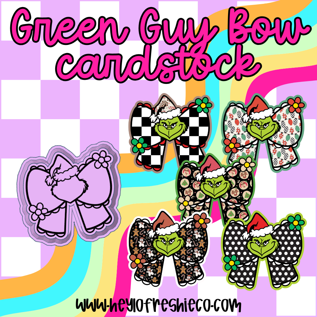 Green Guy Bow Silicone Mold