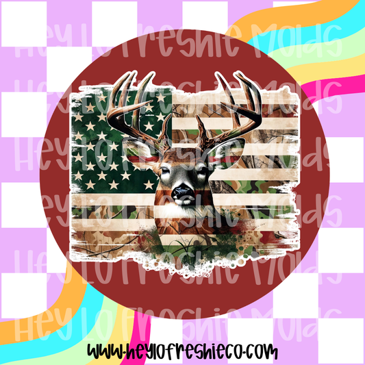 Round Cardstock 023 | Buck Flag