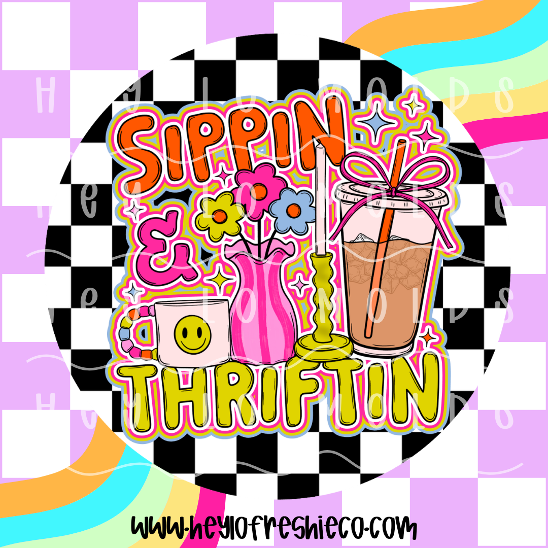 Round Cardstock 159 | Sippin & Thriftin