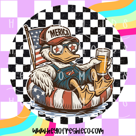 Round Cardstock 132 | Merica Duck