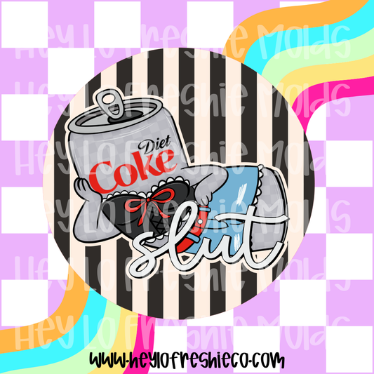Round Cardstock 054 | Diet Coke Slut